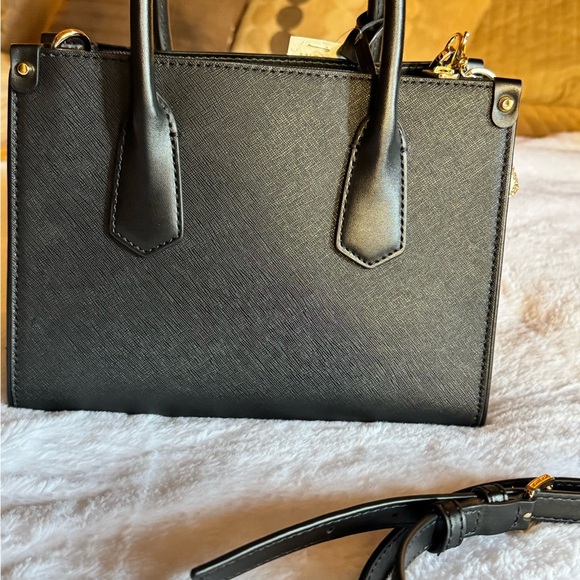 Michael Kors Black Satchel with Gold-Tone Accents (Retail 358.00) - Picture 8 of 8